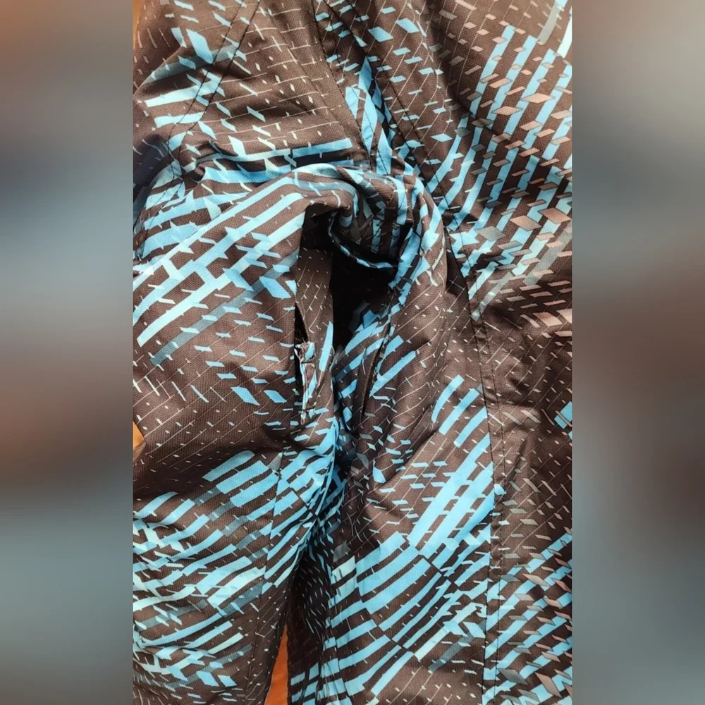 Men's Coat Size 2XL Blue & Black Design Waterproof Windproof All Weather - Picture 6 of 15